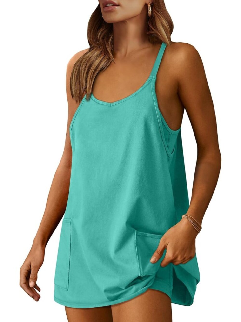 Summer Athletic Dress for Women | Tennis Workout Dress with Built-in Shorts